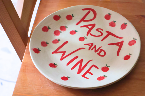 Talerz "Pasta & Wine"