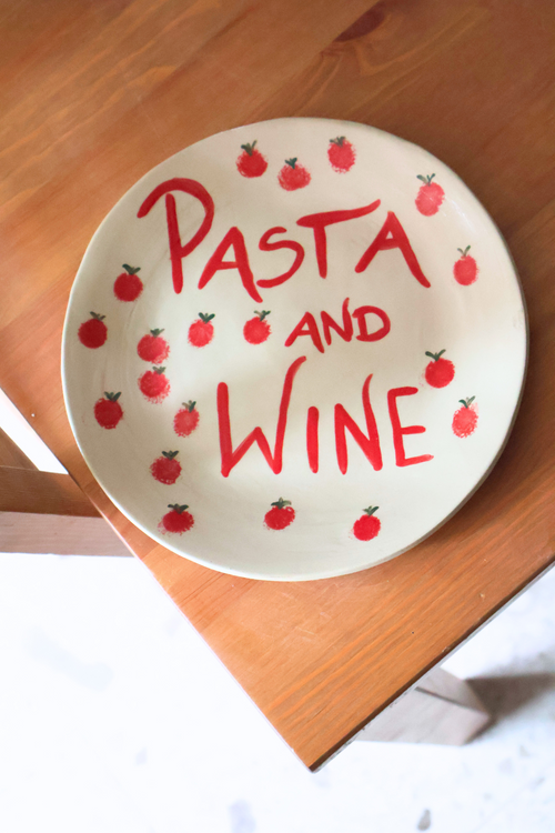 Talerz "Pasta & Wine"